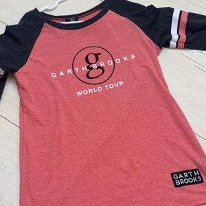 Brooks Red and Black Raglan Long Sleeve Tee